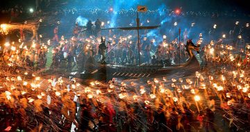 festival viking na escócia
