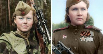 fotos coloridas atiradoras de elite russas